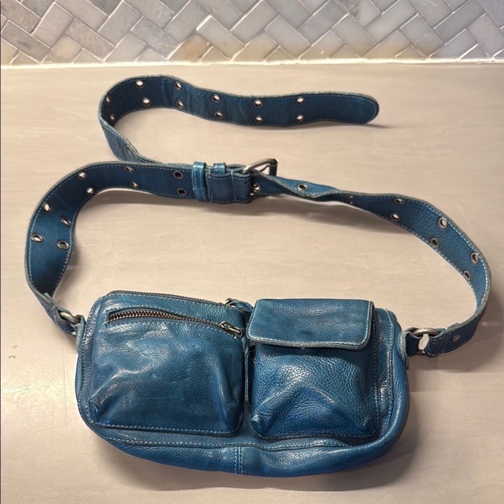 Free People Blue Crossbody & belt waist & sling  Bag